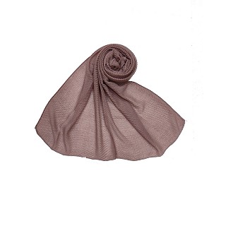 Ribbed Cotton Hijab - Purple